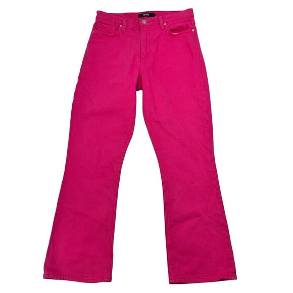 Hudson Los Angeles Women’s Straight Leg Jeans Pink High Rise Size 27 Waist - Picture 1 of 10